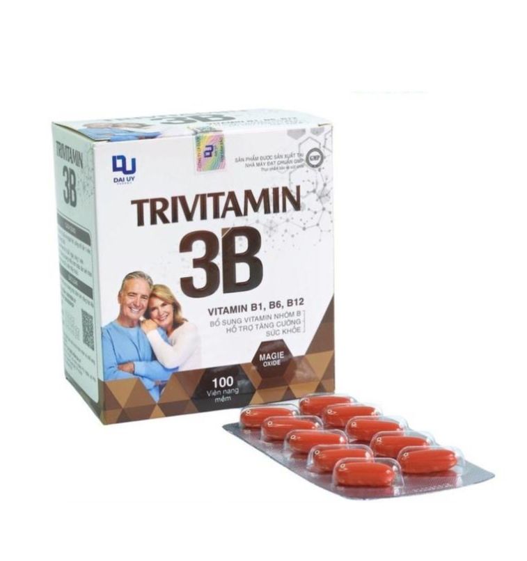 Trivitamin 3b đại uy bổ sung vitamin b1 b6 b12 hỗ trợ tăng cường sức khỏe - hộp 100 viên nang