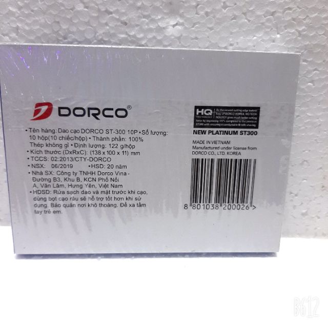 Dao lam Dorco. 70k=100 lưỡi. Hàng công ty
