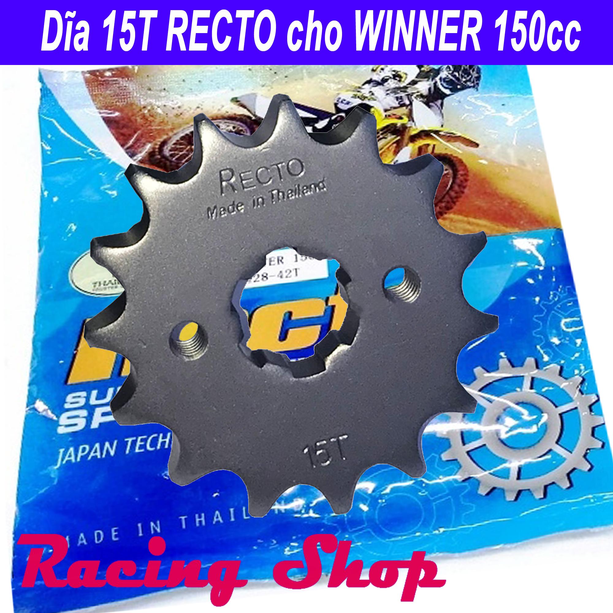 Nhông 15T Recto cho Honda Winner 150 Sonic 150 - Thái Lan
