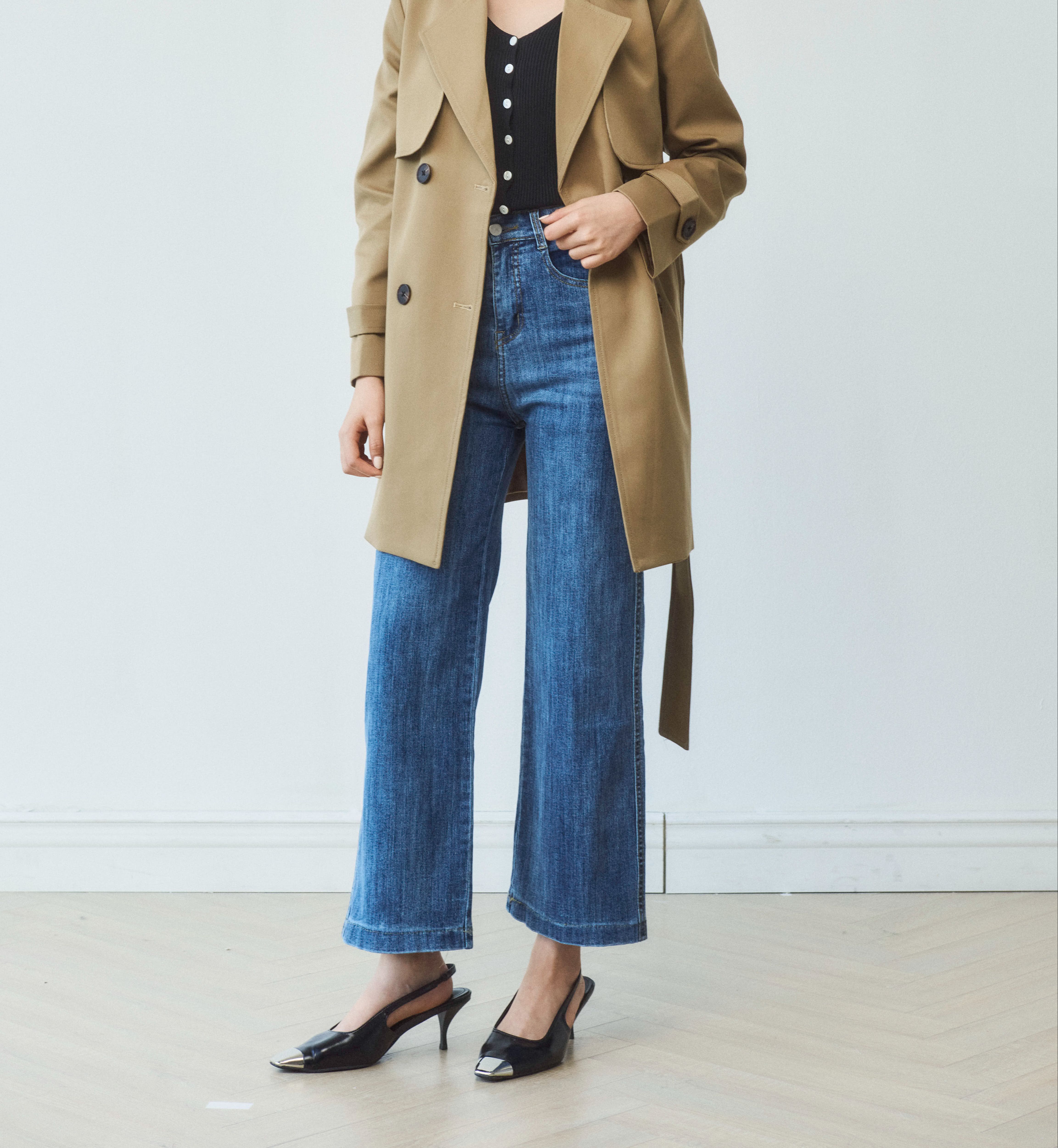 Maiimer - Quần jeans ống rộng