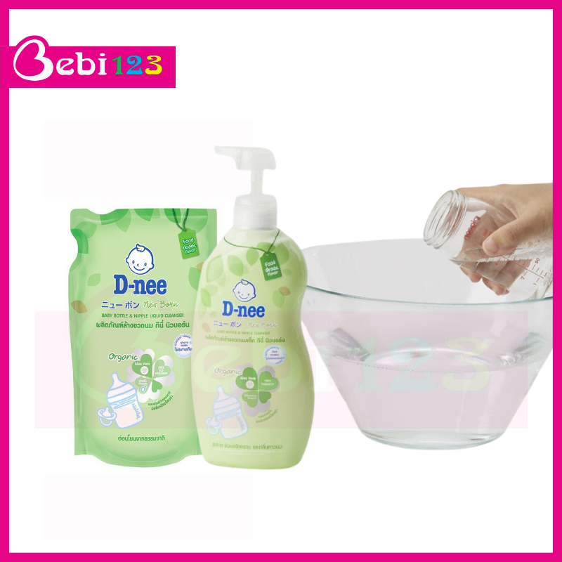 Nước rửa bình sữa Dnee Organic dạng túi 600ml
