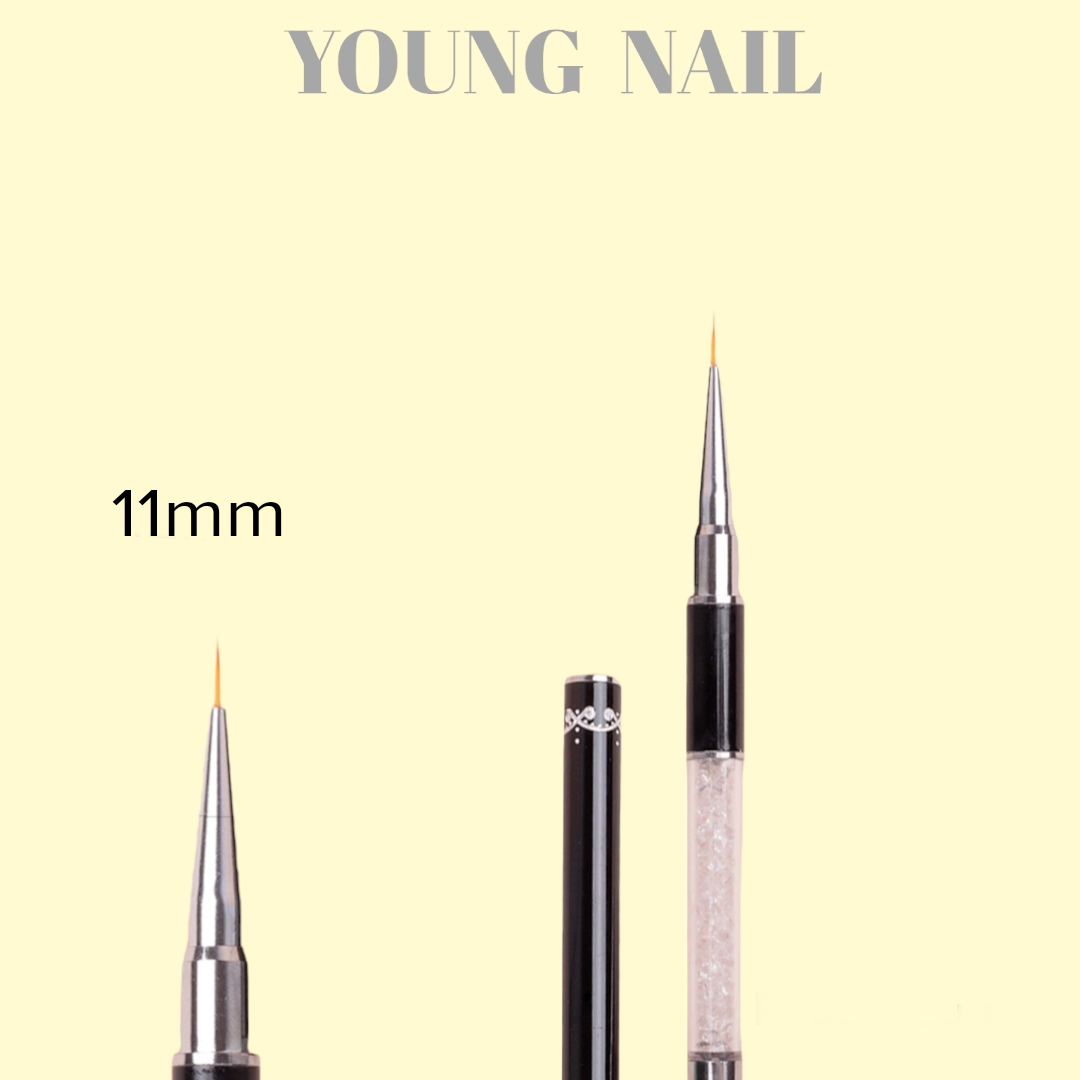 Cọ Vẽ Nét Cán Đá 6mm, 9mm, 11mm