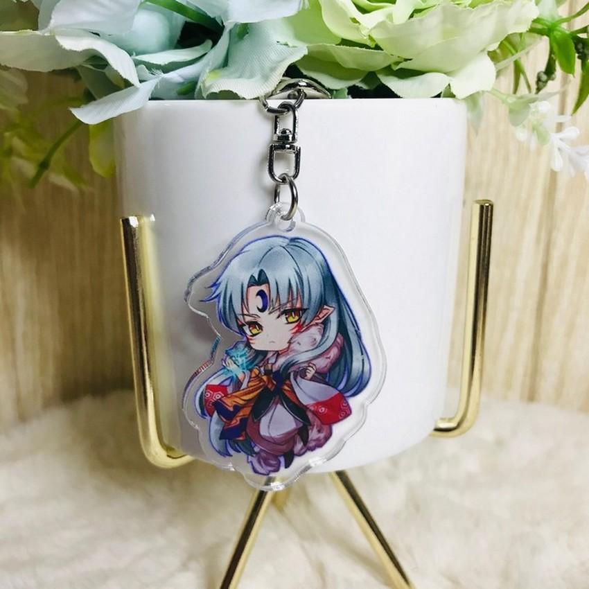 ( Mica trong ) Móc khóa Inuyasha Khuyển dạ xoa quà tặng xinh xắn dễ thương anime chibi