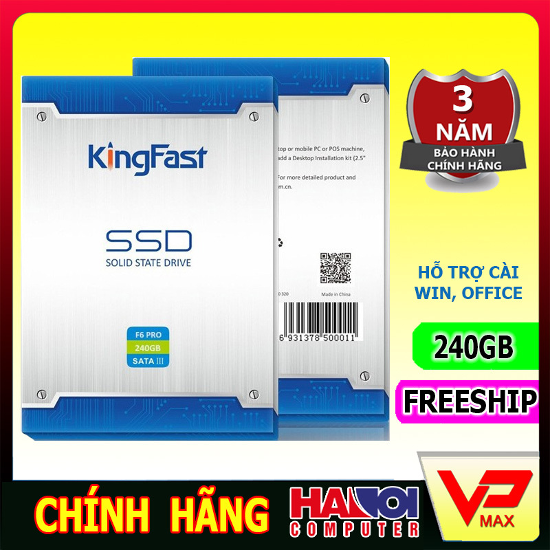 Ổ cứng SSD Kingfast F6 Pro 480GB 240GB 2.5 inch bảo hành tại hãng Hà Nội Computer - vpmax