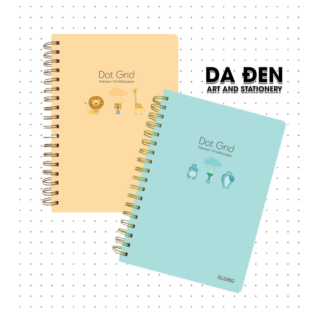 [HCM]Sổ Lò Xo Chấm Dot Grid KLONG B5 - 200 Trang (960)
