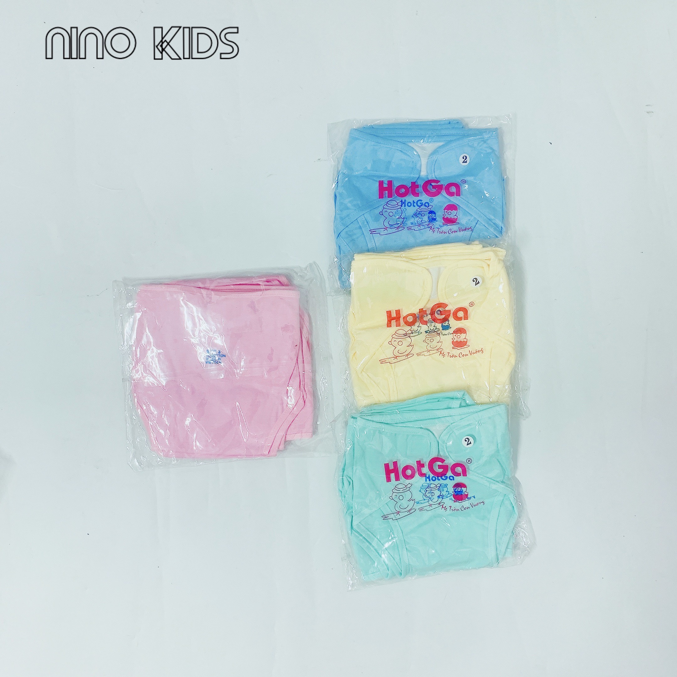 Combo 5 Tã Dán Vải Cho Bé Sơ Sinh Dán Cao Cấp Hotga (1 bịch 5 cái) Size 1/2/3/4
