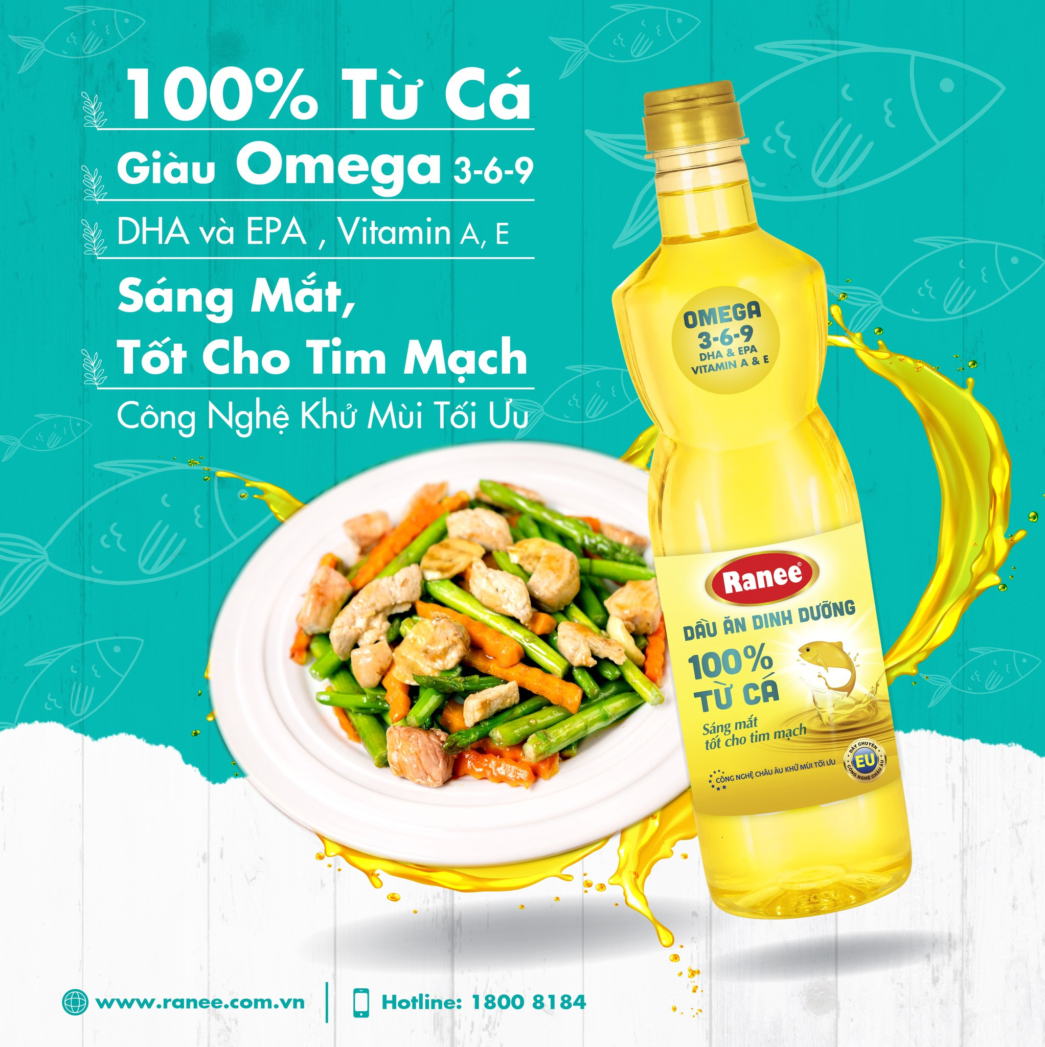 {Order 199K Get Free Butter Box -399K Get Free Wooden Spoon} Ranee Nutritional Cooking Oil 950ml