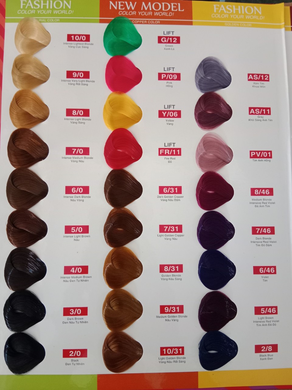63 Colors Osaka Hair Dye 100ml [Price Above Does Not Include Dyeing Aid and Gloves Are Not Included]