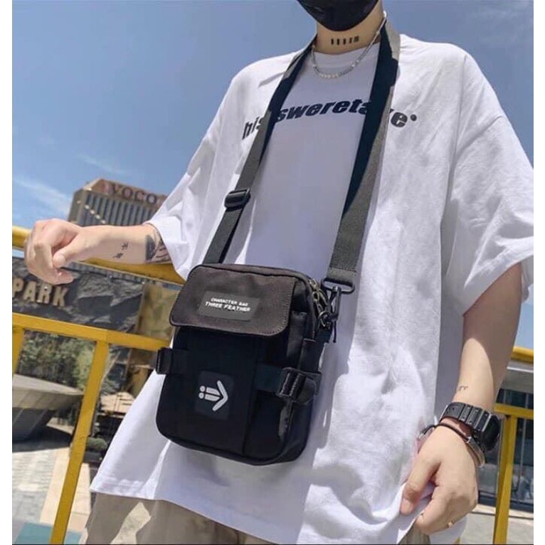 Túi đeo chéo nam, nữ unisex thời trang, túi đeo chéo chất canvas đi chơi năng động, túi nam, túi nữ