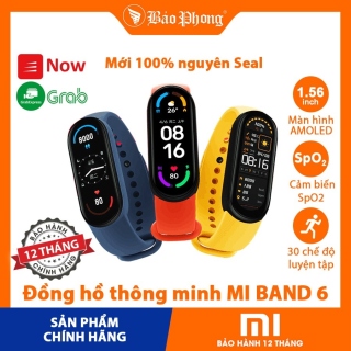 Đồng hồ thông minh XIAOMI Mi Band 6 Vòng đeo tay Miband 6 đo sức khoẻ tập thumbnail
