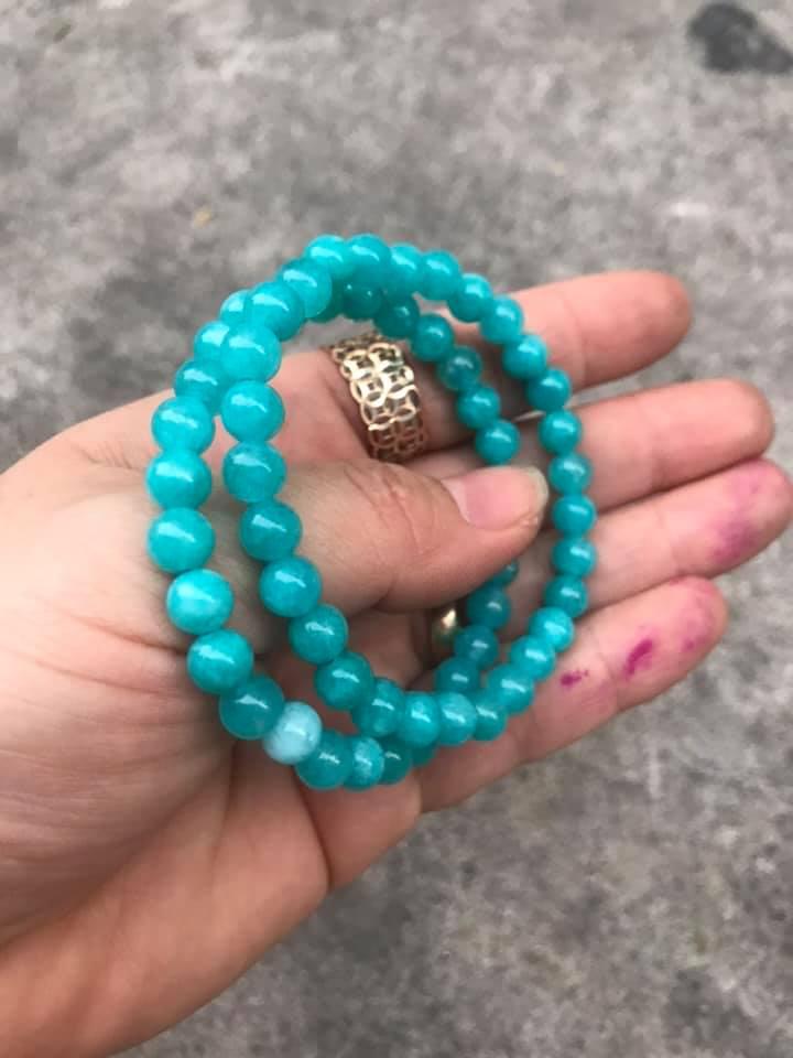 [HCM]COMBO 2 VÒNG TAY AMAZONITE 6LY
