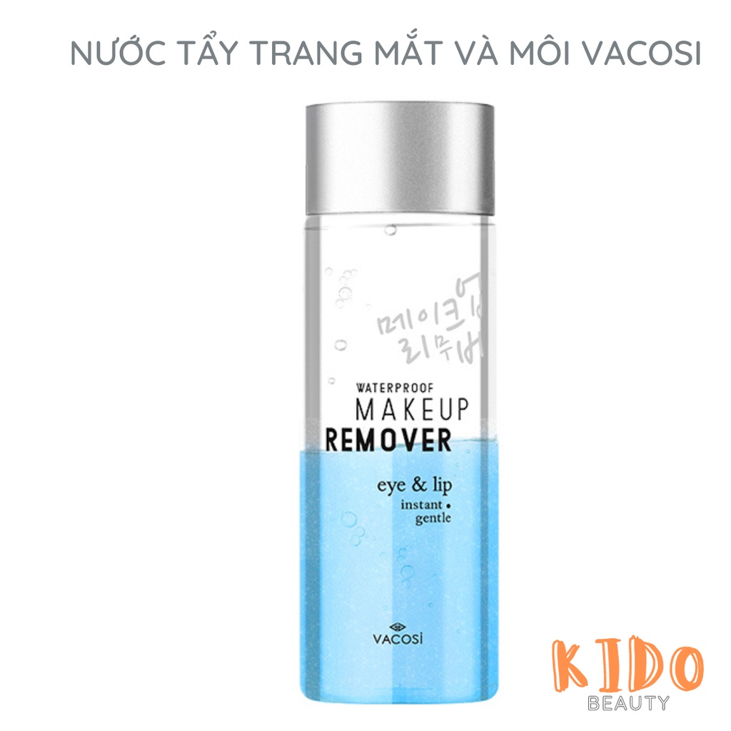 Nước tẩy trang Vacosi mắt và môi (dùng cho cả make up chống thẩm nước) 80ml