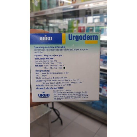 [HCM]BĂNG KEO CUỘN CO GIÃN URGODERM 10X10