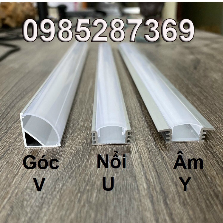 Thanh nhôm định hình 508 509 601, u nổi, v góc, y âm