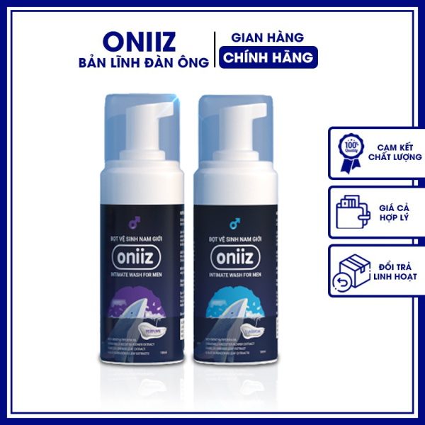 [MUA 2 TẶNG 1 MẶT NẠ] Dung dịch vệ sinh nam tạo bọt Oniiz 100ml ON03 Bọt vệ sinh nam giới chiết xuất thiên nhiên, che tên sản phẩm khi nhận hàng - Oniiz bản lĩnh đàn ông