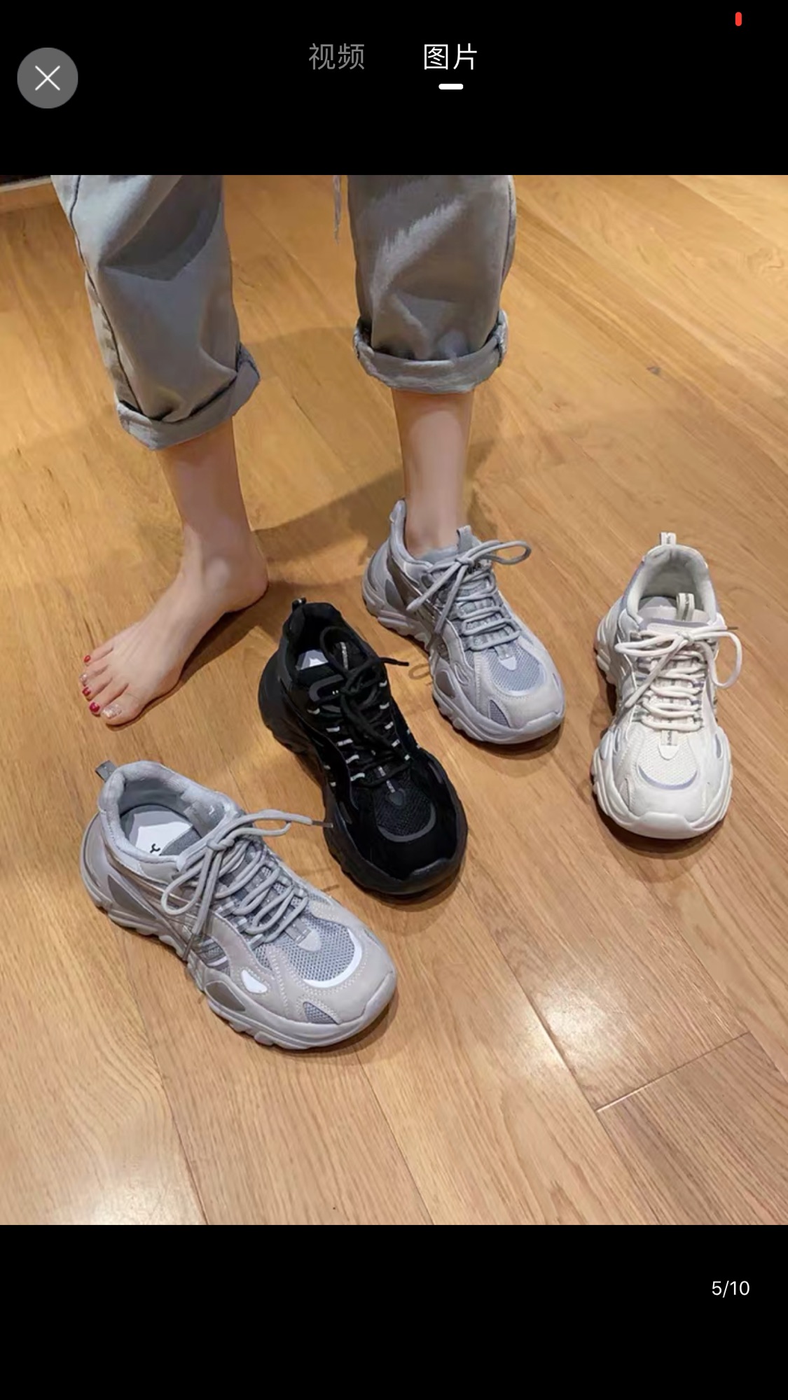 Giày Ulzzang,Sneaker nữ 2 vạch phản quang đế kiểu mới Đủ 3 màu