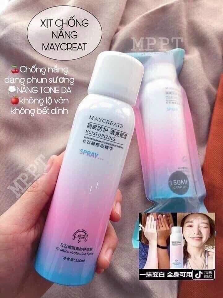 XỊT CHỐNG NẮNG MAYCREAT