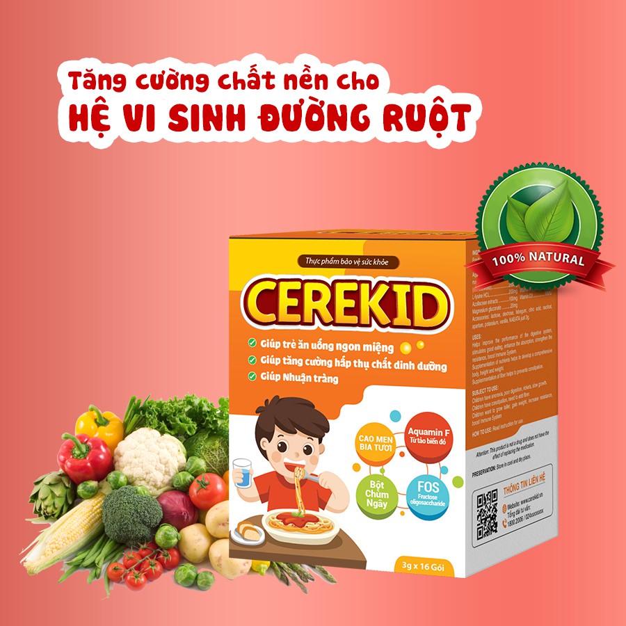 Cerekid- Cốm giúp trẻ hết táo bón