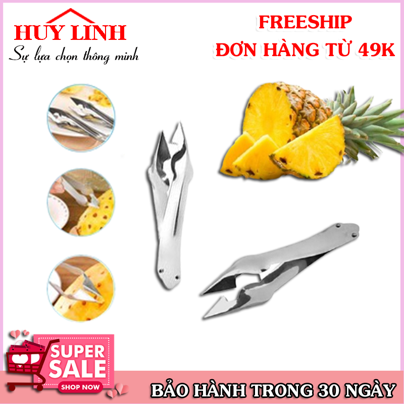 Dụng cụ gắp mắt dứa, Dụng cụ gắp mắt dứa siêu tốc bằng thép cứng, Dụng cụ gắp mắt thơm, Gắp mắt dứa, Dụng cụ gắp cuống hoa quả, Huy Linh