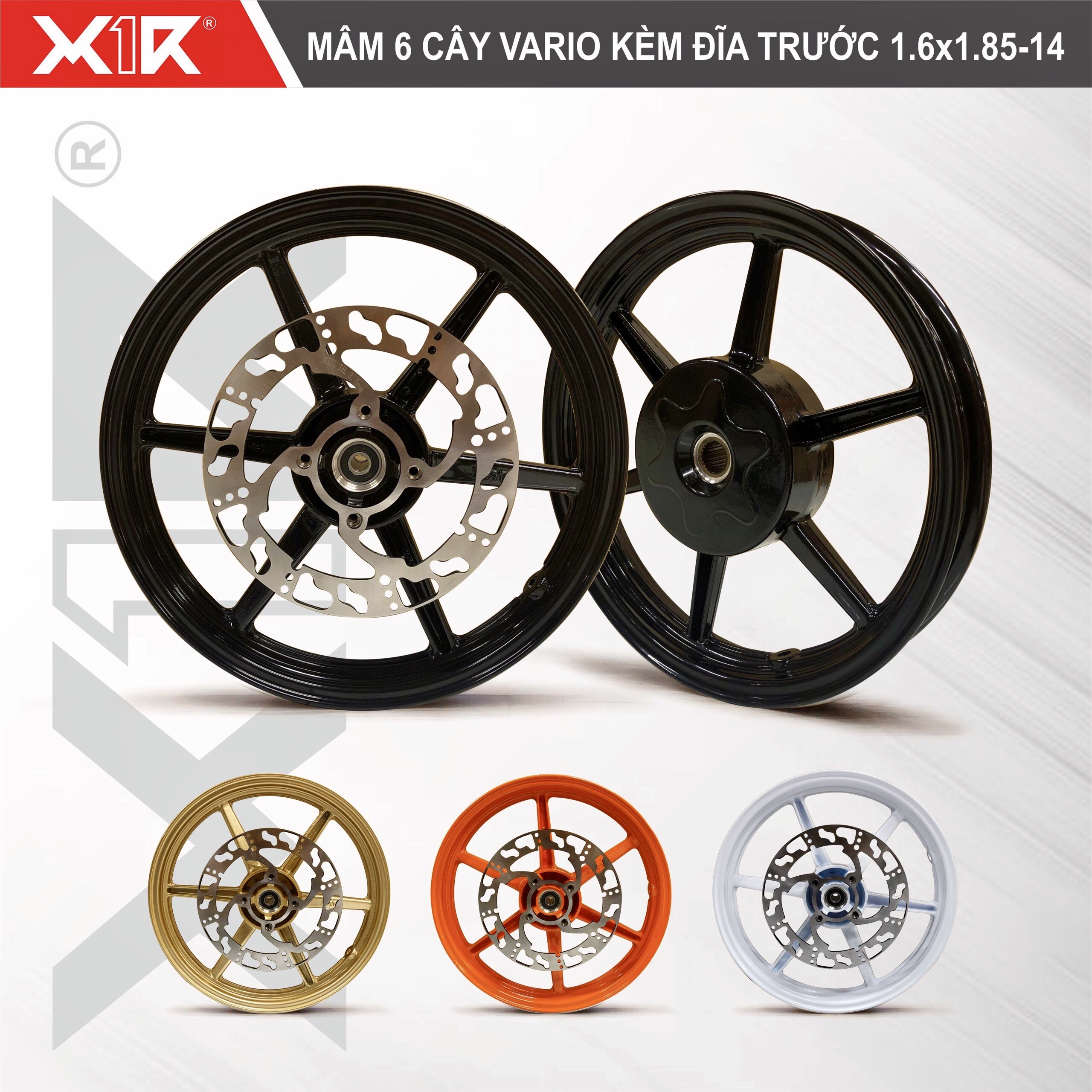 ĐĨA PHANH X1R-220mm CHO HONDA WAVE/FUTURE/VARIO/CLICK/VISION/AIR BLADE