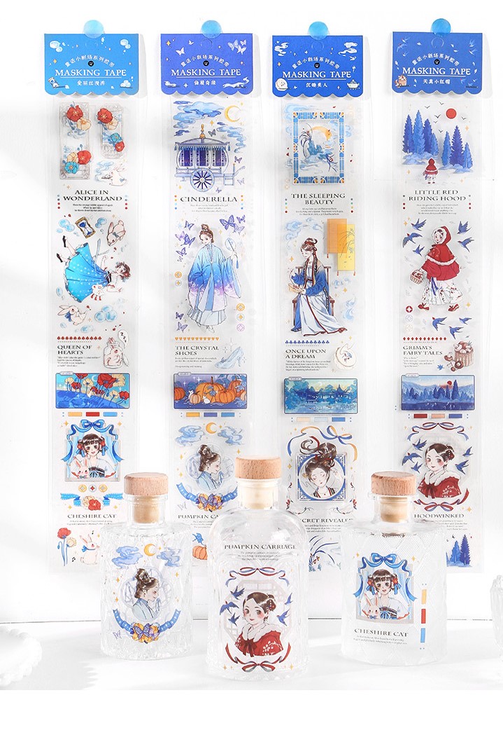 [HCM]Masking Tape - Tấm sticker cổ tích (Hàng có sẵn)