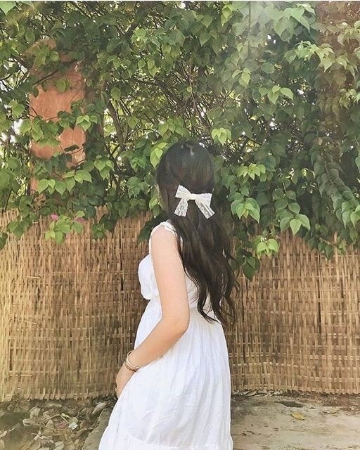 Kẹp Tóc Phối Nơ Ren Mỏng Tiểu Thư