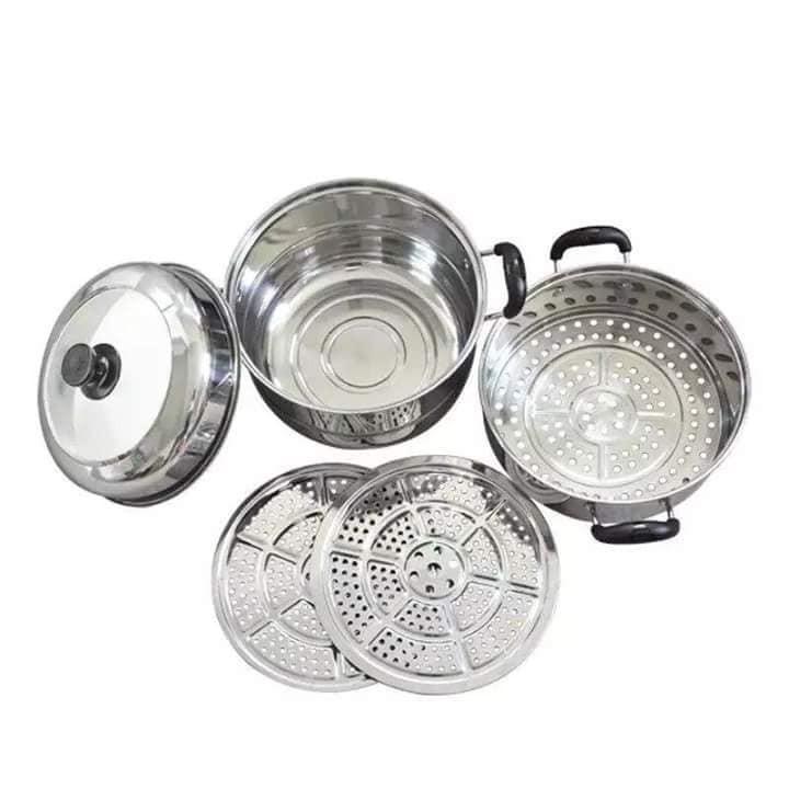 NỒI HẬP 3 TẦNG INOX 304 - NỒI HẤP - NH.3T