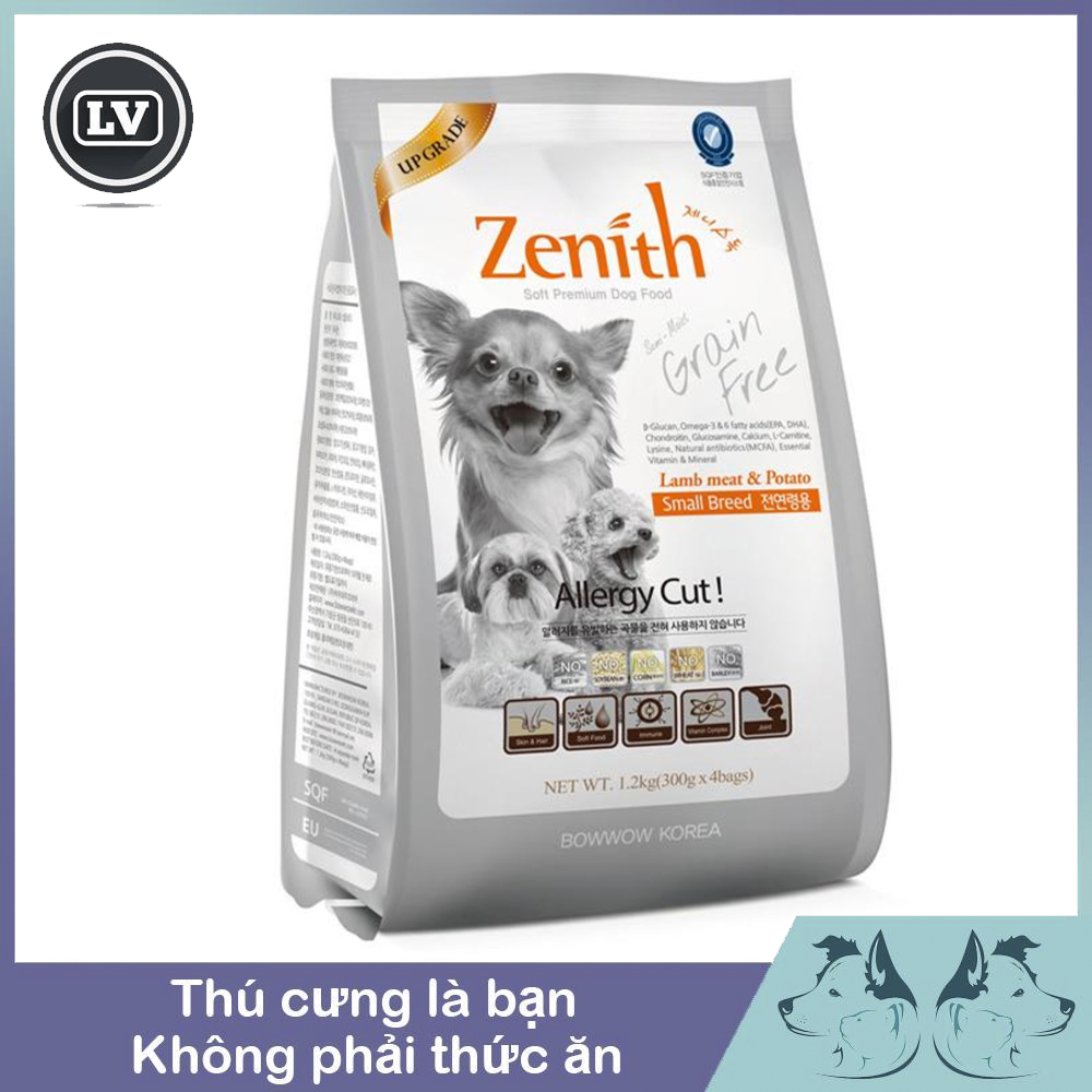 Thức ăn cho chó con dạng hạt mềm Zenith Small breed 1.2kg