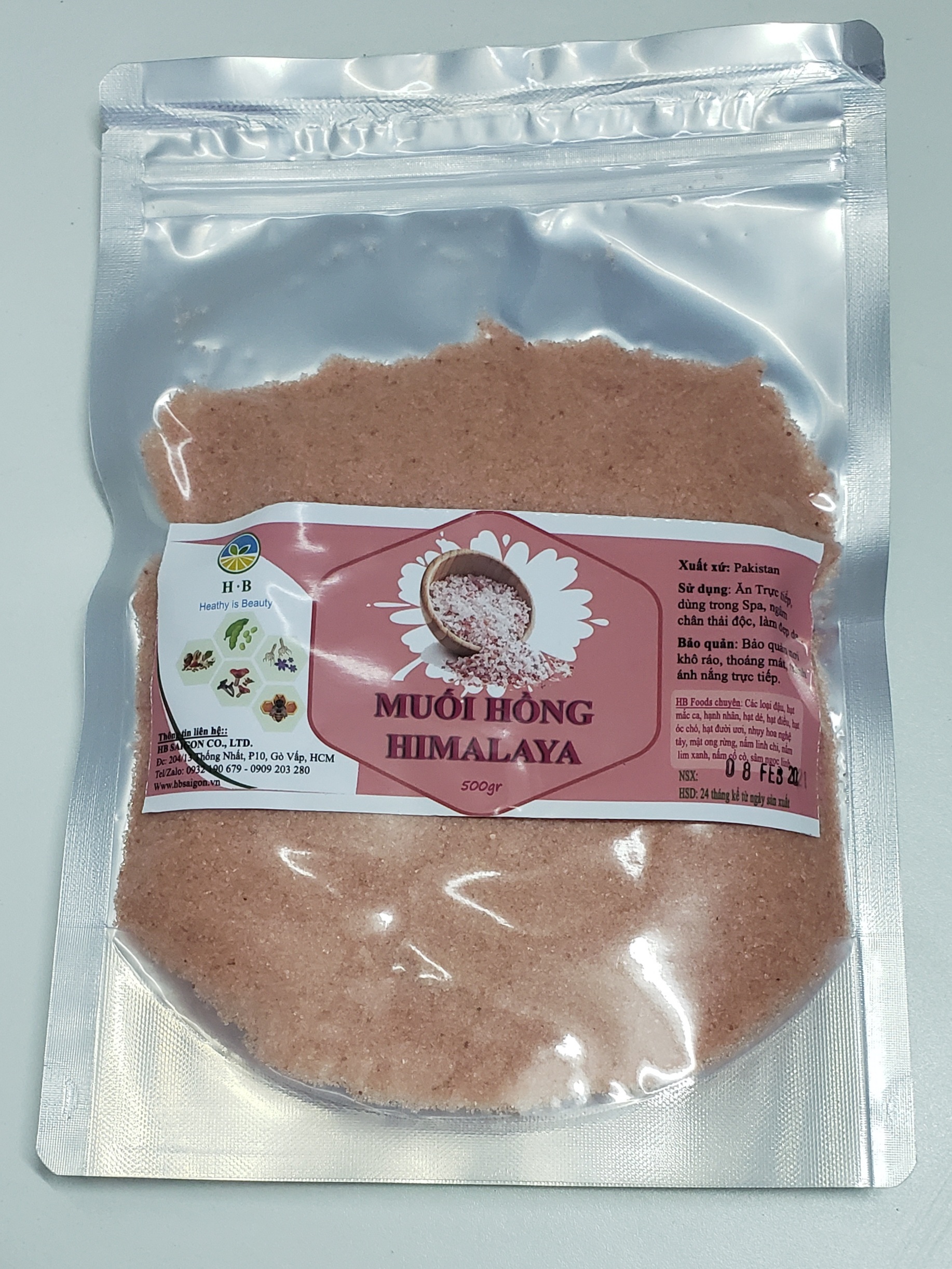 [HCM]Muối Hồng Himalaya - Túi 500g