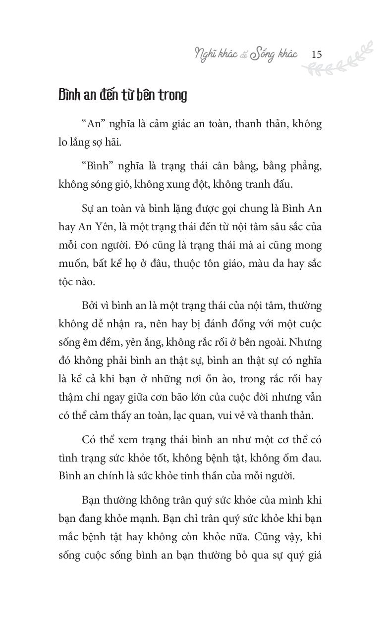 Fahasa - Nghĩ Khác Để Sống Khác