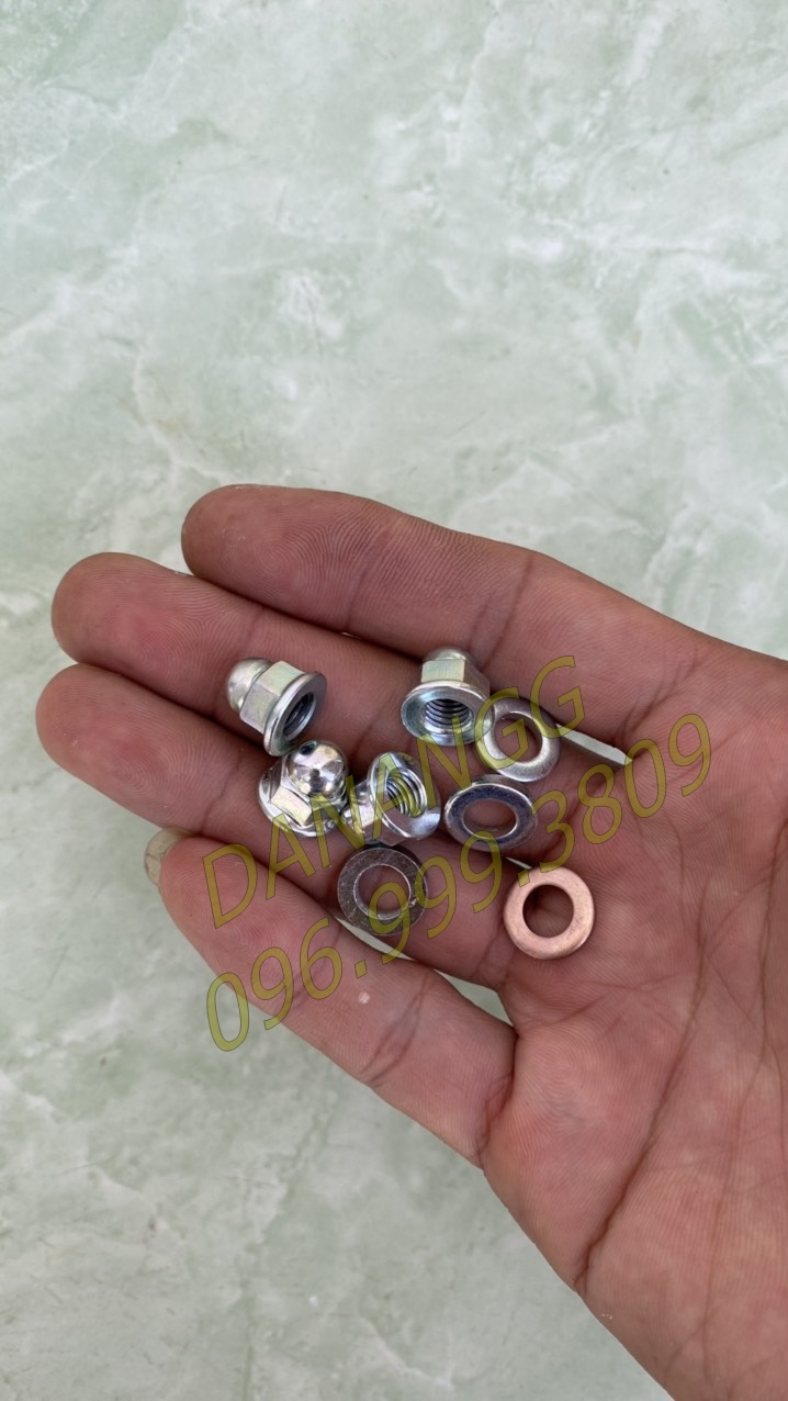 Bộ ốc đầu bò 7 li có long đền