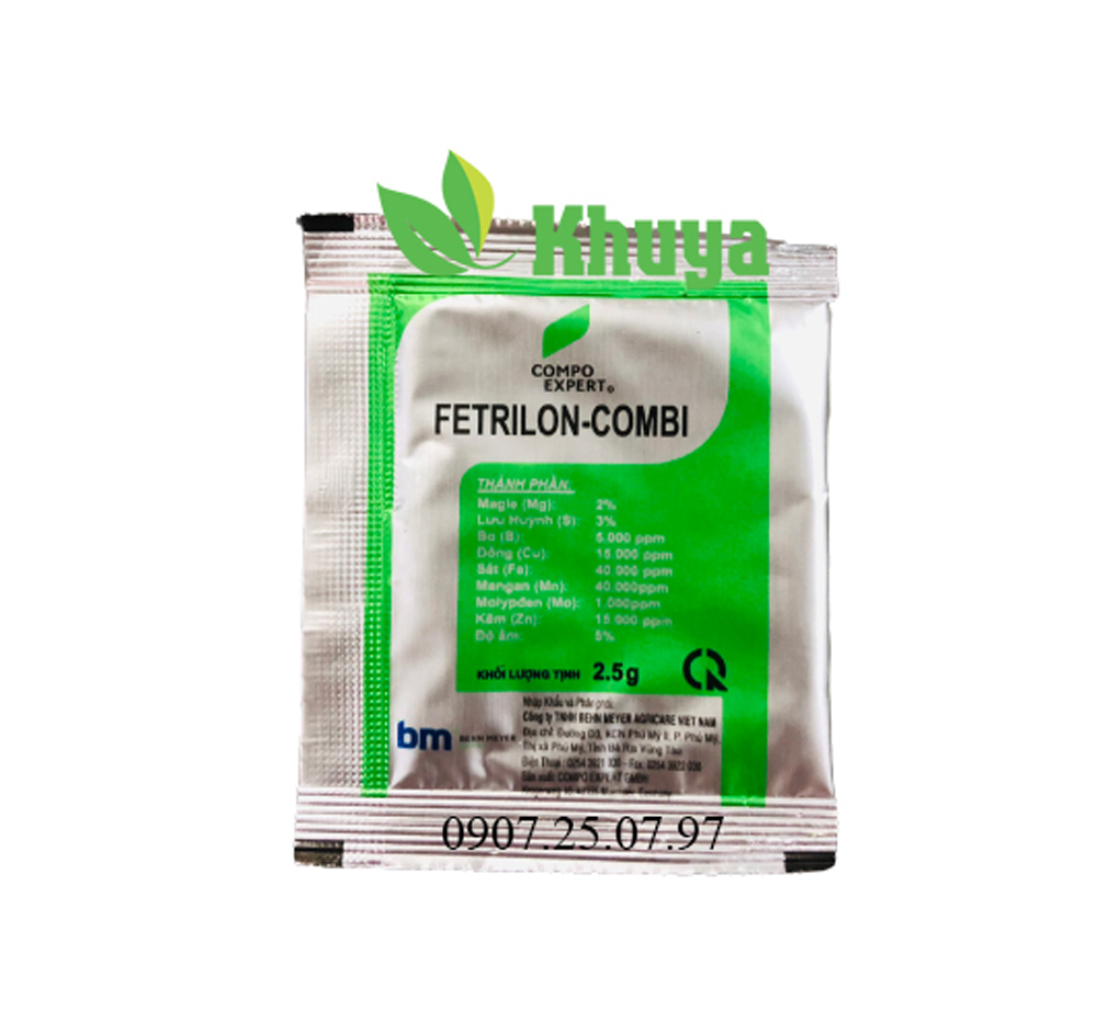 Phân bón vi lượng Fetrilon Combi gói 2,5gr Behn Meyer Đức