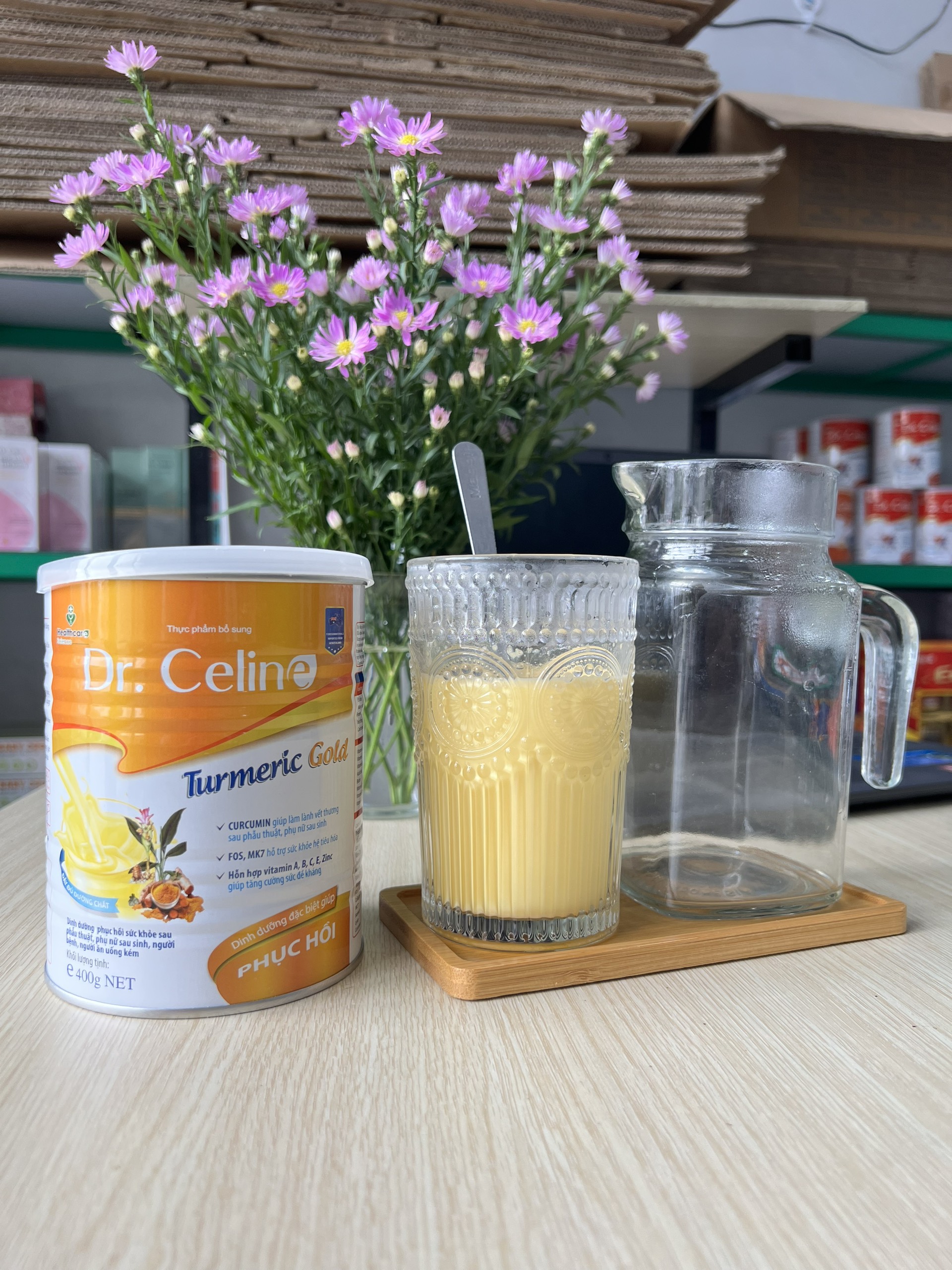 Sữa nghệ phục hồi sức khỏe Dr. Celine 400g