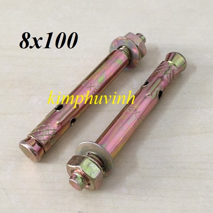10 con - 8x100mm tắc kê nở sắt - bulong nở sắt 8li