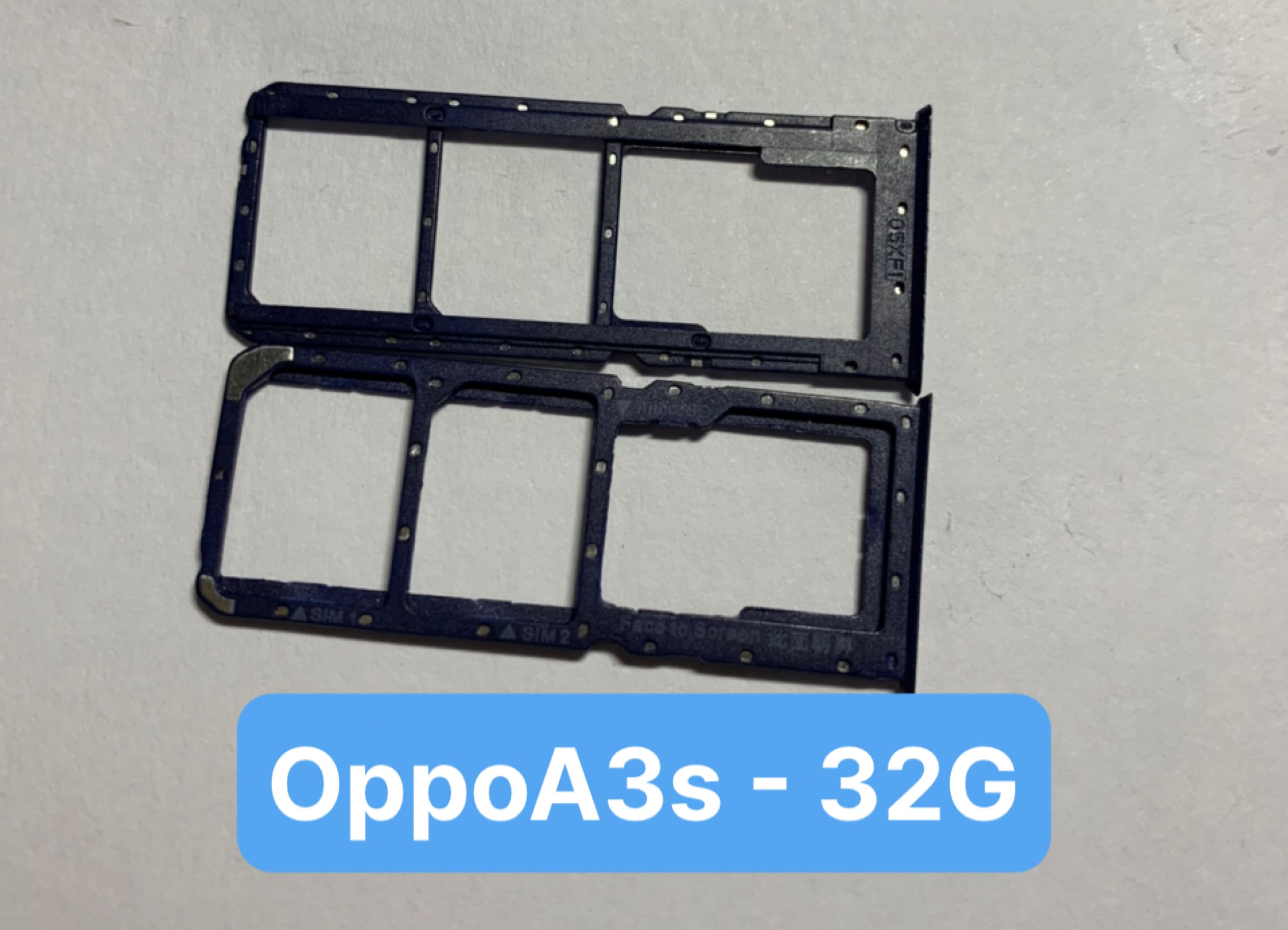 Khay sim điện thoại oppo A3s 32G ( bản lỗ chọc sim trên)