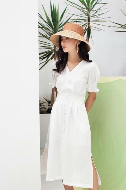 [HCM]Đầm suông dài 3 màu tay xếp li