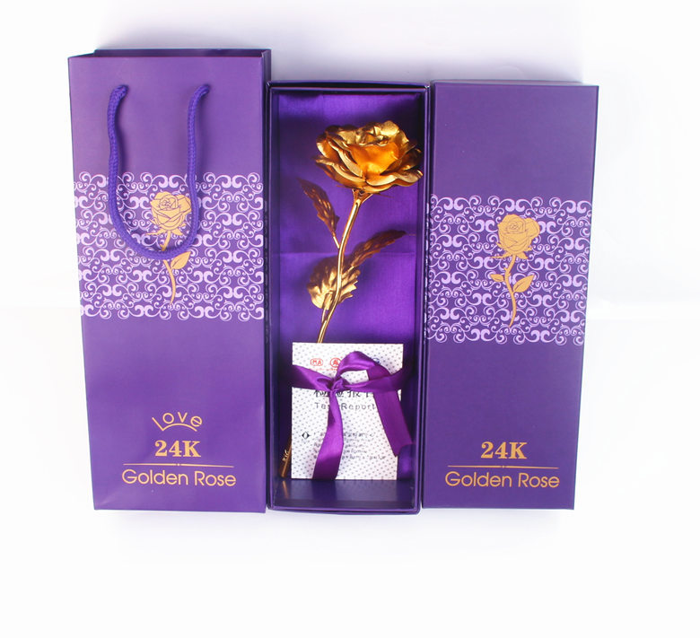 Hoa Hồng mạ vàng 24k