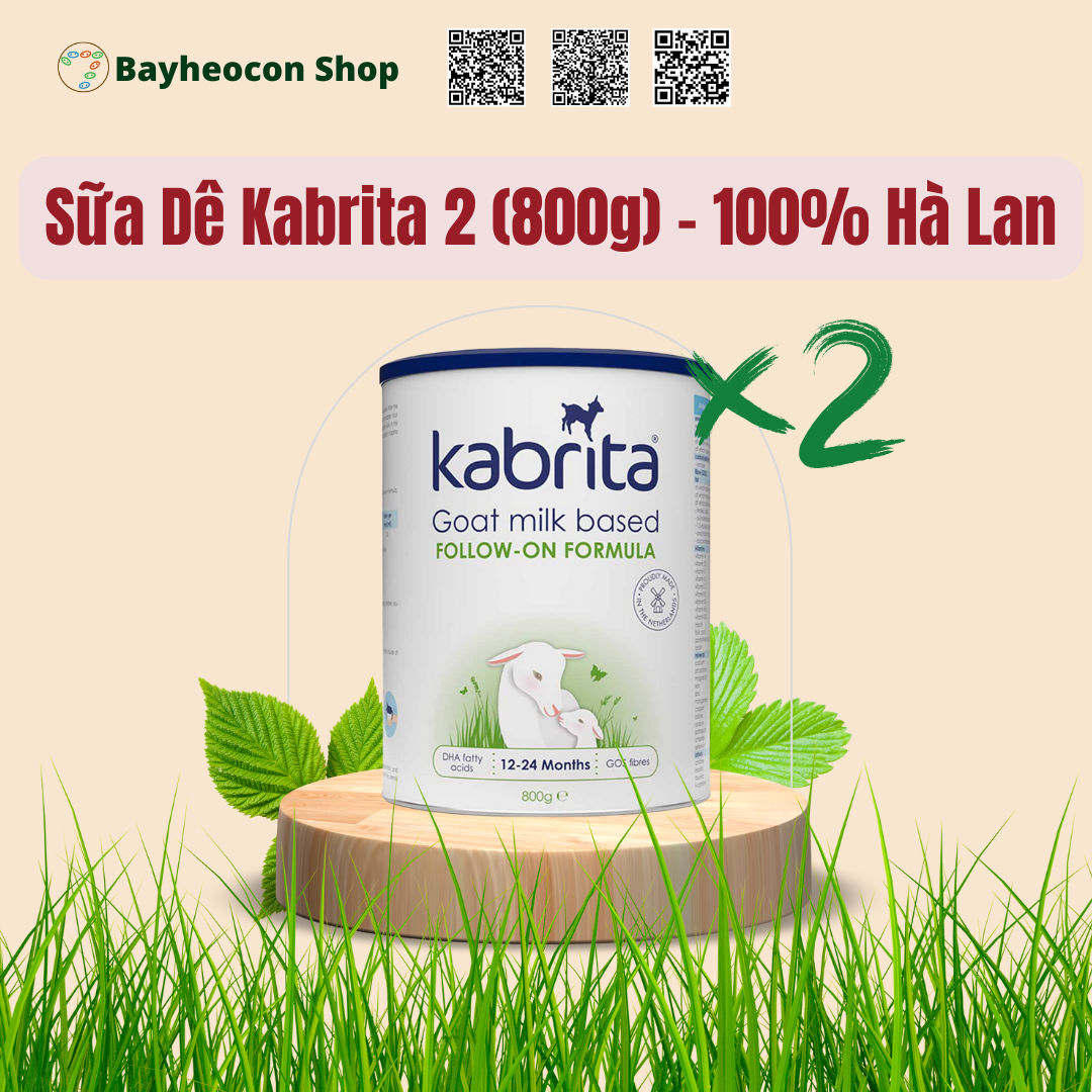 [Date 2025] Sữa dê Kabrita Số 2 800g (1-2 tuổi)