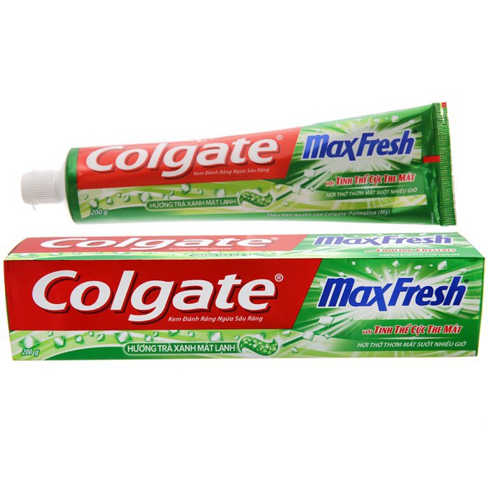 [HCM]Kem Đánh Răng Colgate Maxfresh Trà Xanh Cực The Mát 180g