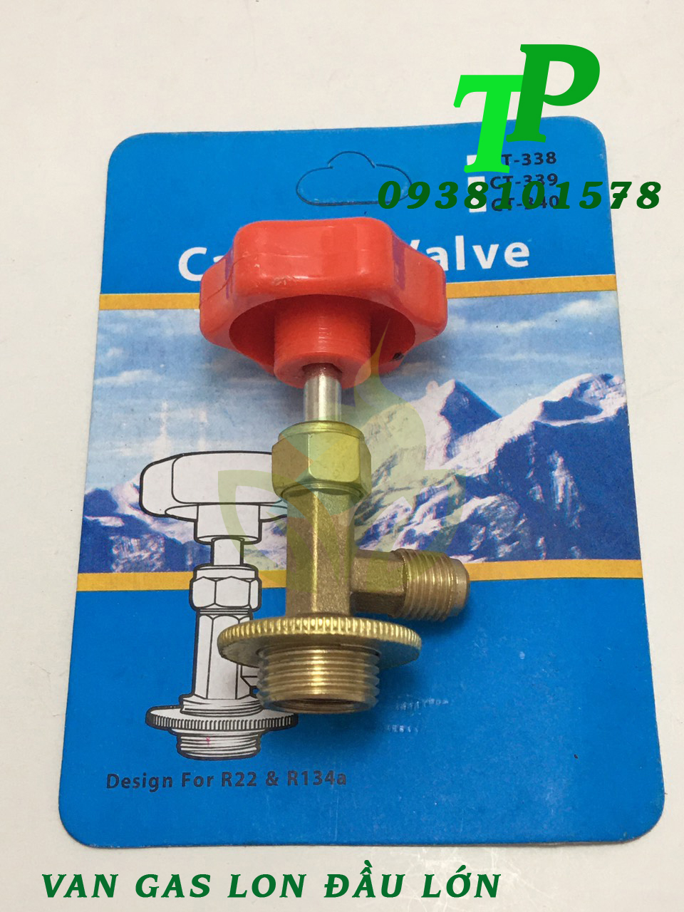 Van Khóa Gas Lon Đầu Đỏ R134a