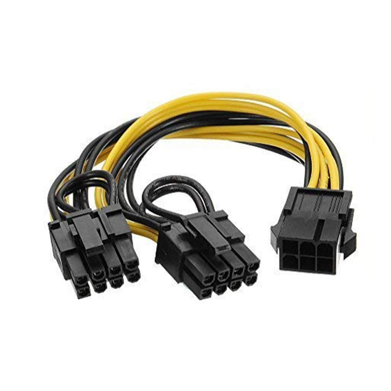 (HCM) Cáp chia nguồn VGA 6pin ra 2x8Pin (6+2) cấp nguồn cho card VGA-C15