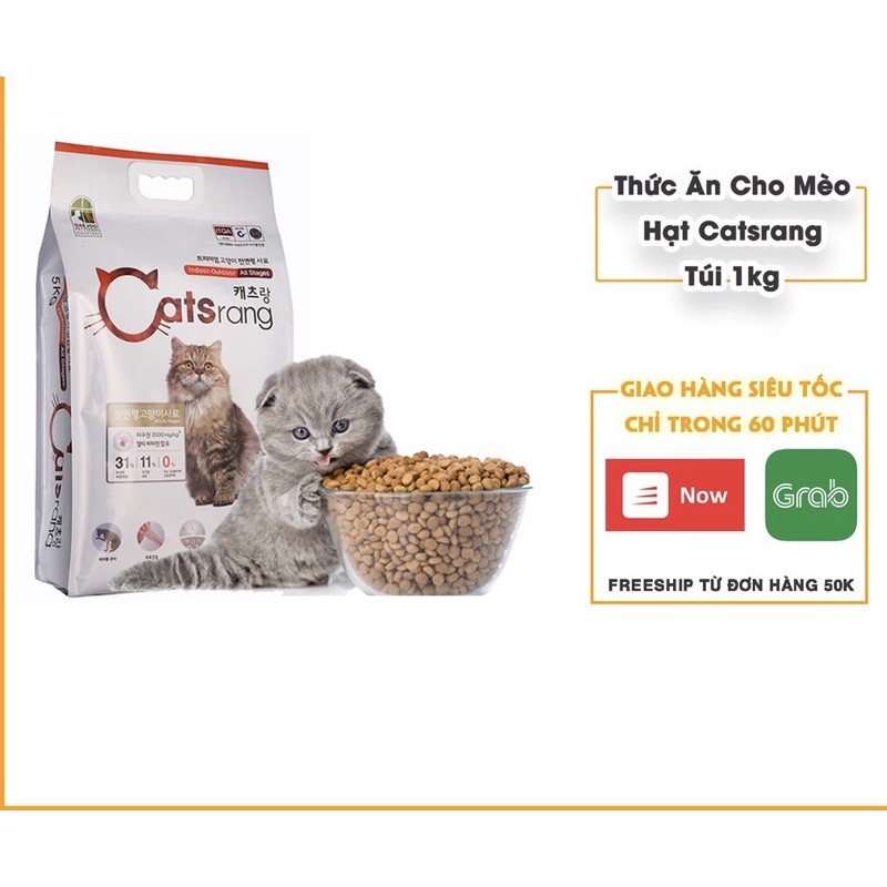 THỨC ĂN HẠT CHO MÈO HÀN QUỐC CATSrang 500g- đến 5000g