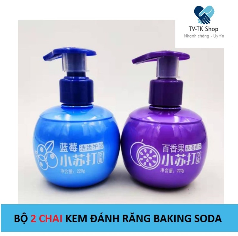 Bộ 2 Chai Kem Đánh Răng Baking Soda - Mẫu mới giá rẻ
