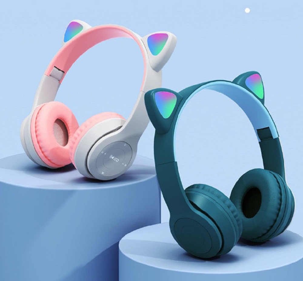 Tai Nghe Mèo Bluetooth P47M, Tai Mèo Dễ Thương, BH 1 tháng