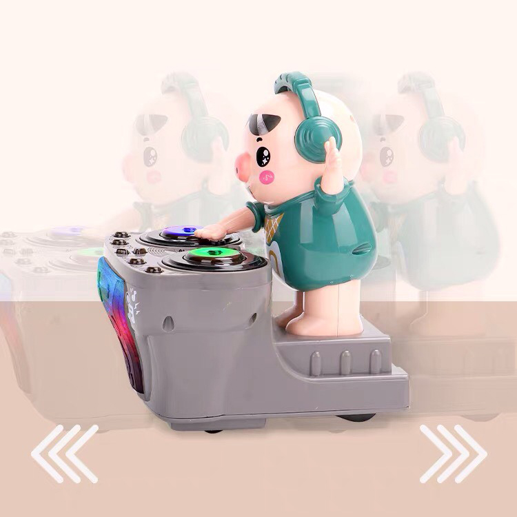 Đồ chơi Heo DJ đánh nhạc  di chuyển tiến lùi vui nhộn, Đồ chơi cho bé Chú Heo Chơi DJ có Nhạc và Đèn, Đồ chơi trẻ em Heo dễ thương nhảy theo nhạc - LICLAC