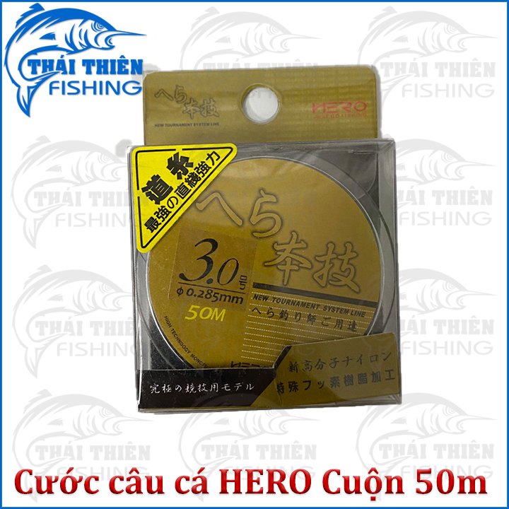 Dây câu, Cước câu cá Hero cuộn 50m