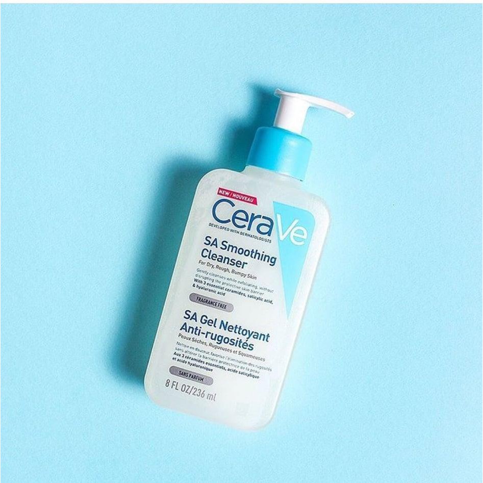 Sữa rửa mặt CeraVe SA Smoothing Cleanser 236ml (Bản Pháp)