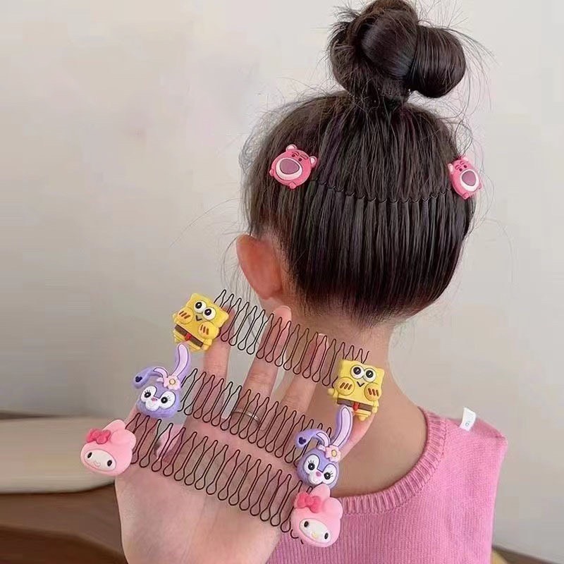 Lược xược cài tóc giữ tóc gọn gàng hoạt hình hot tiktok dễ thương cho bé