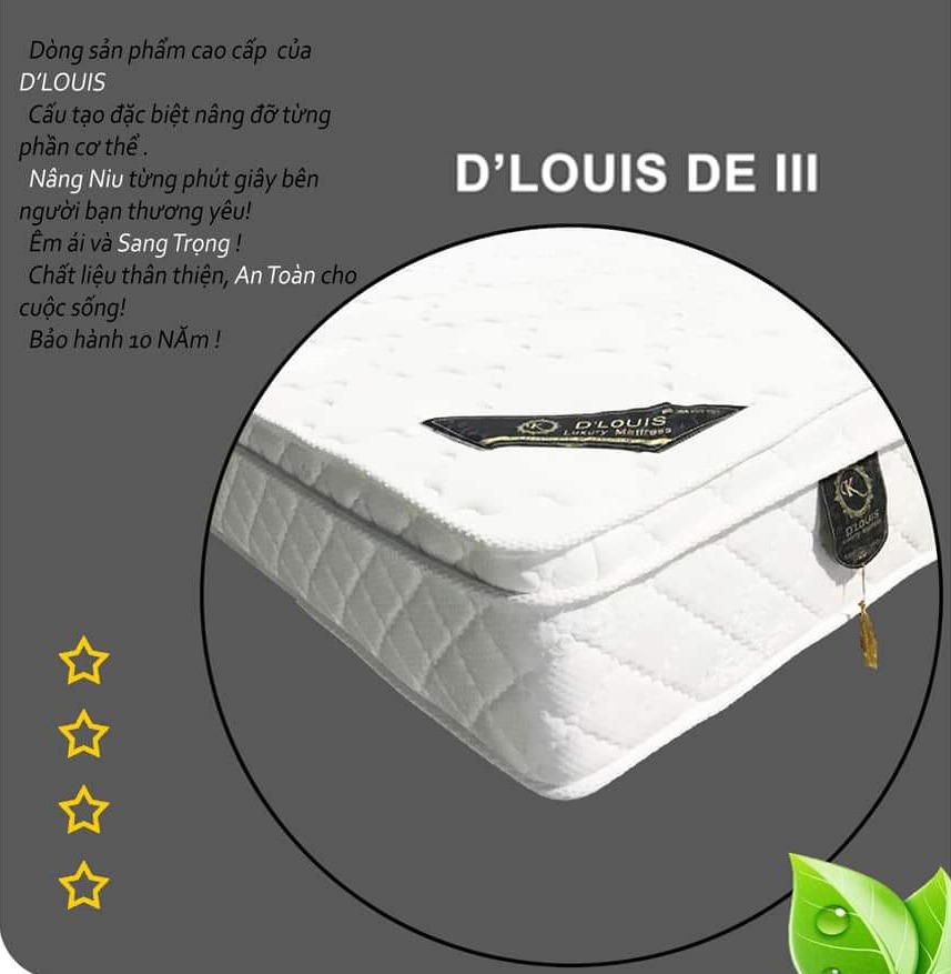 ĐỆM LÒ XO CAO CẤP D'LOUIS