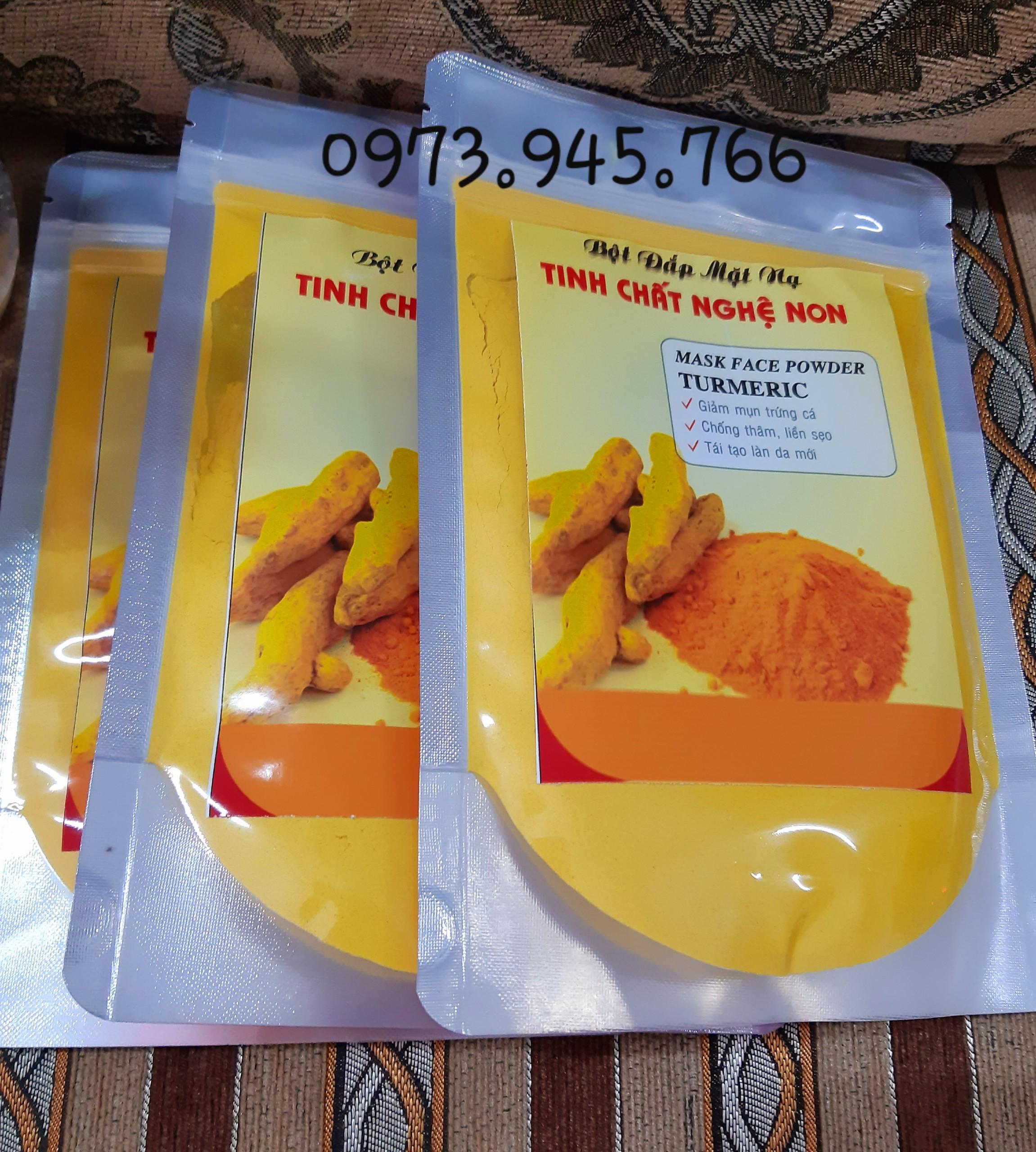 Bột đắp mặt nạ tinh chất nghệ non